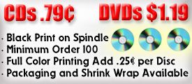 CD and DVD Duplication Special